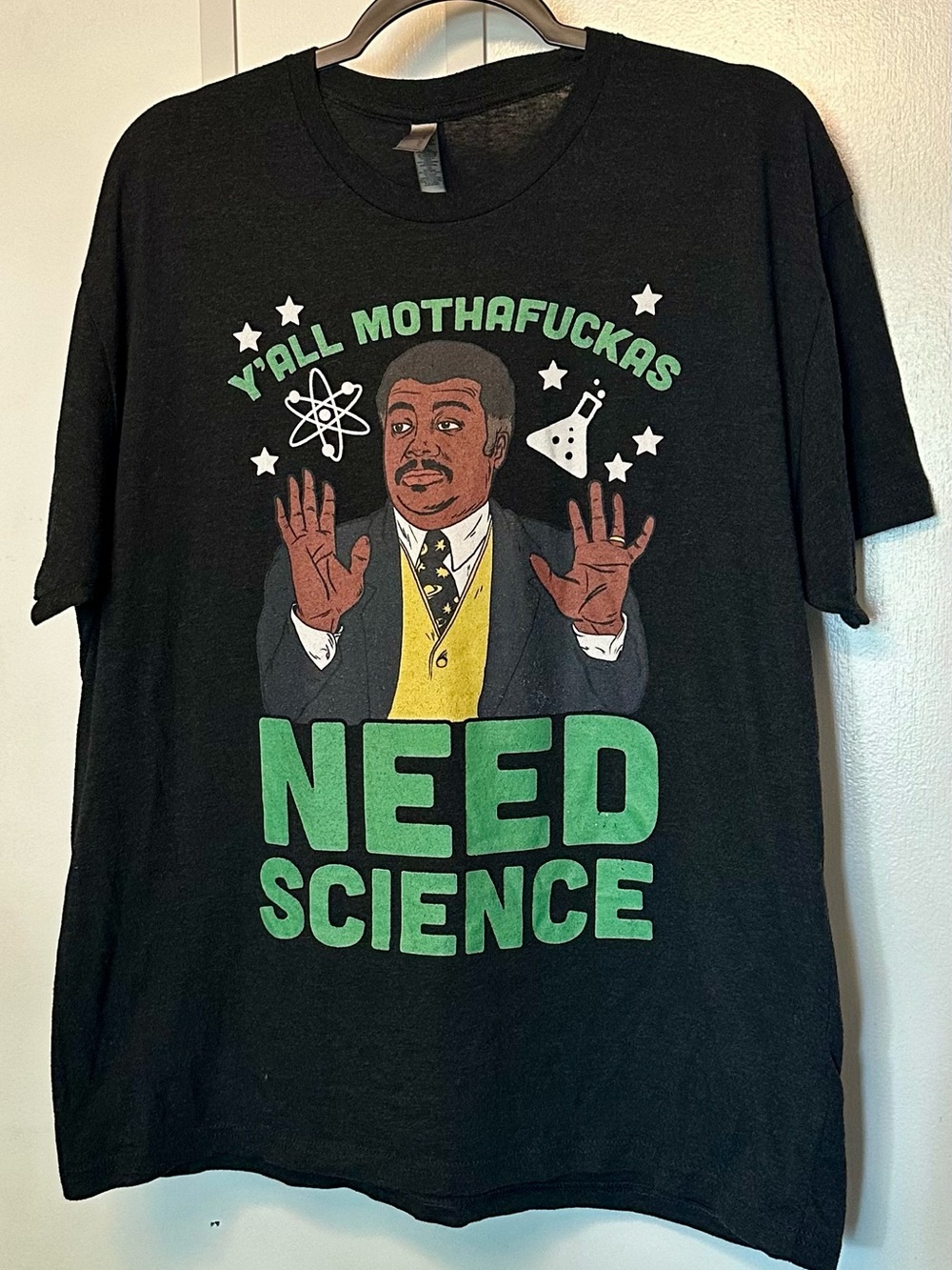 Neil Degrasse Tyson  "Y’all MF’ers Need Science" Graphic T-Shirt